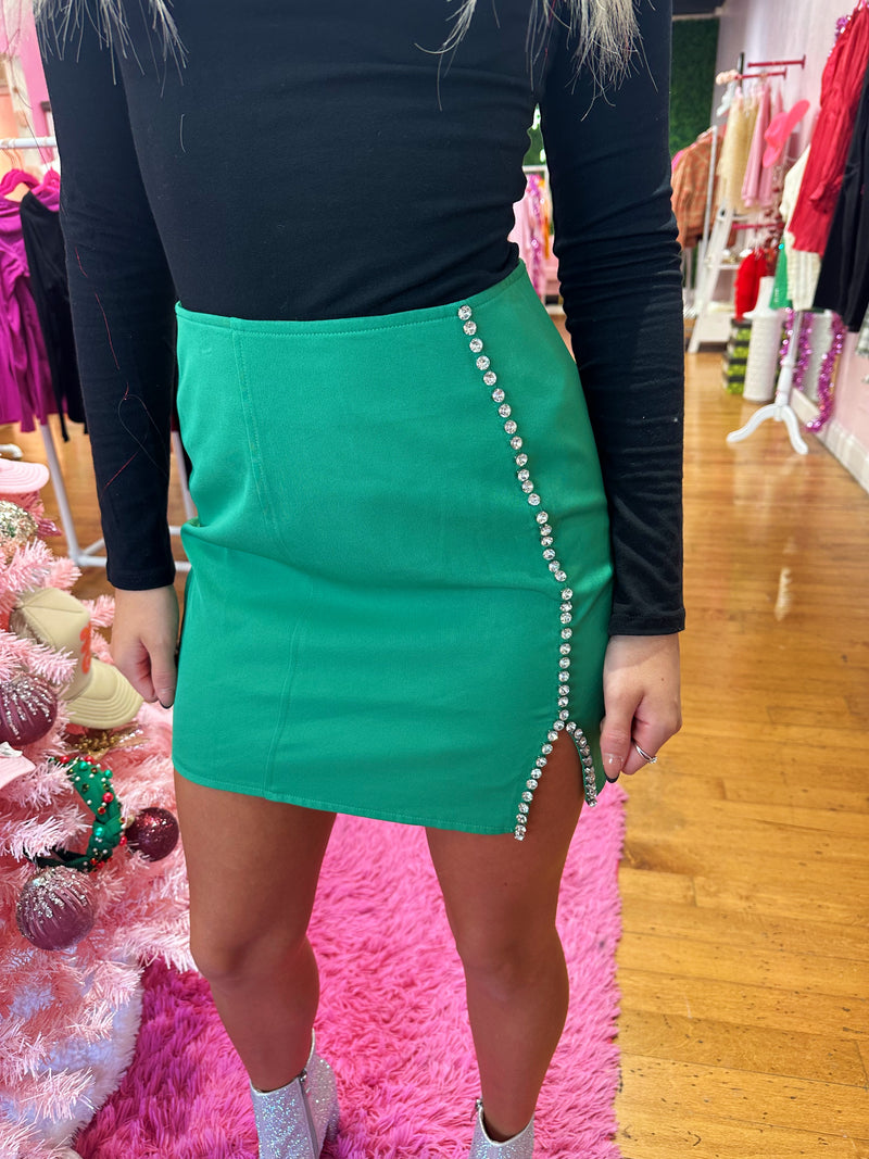Size S Left- Toast To The Holidays Skirt