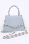 Denim Rhinestone Purse