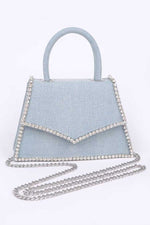 Denim Rhinestone Purse