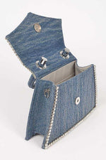 Denim Rhinestone Purse