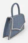 Denim Rhinestone Purse