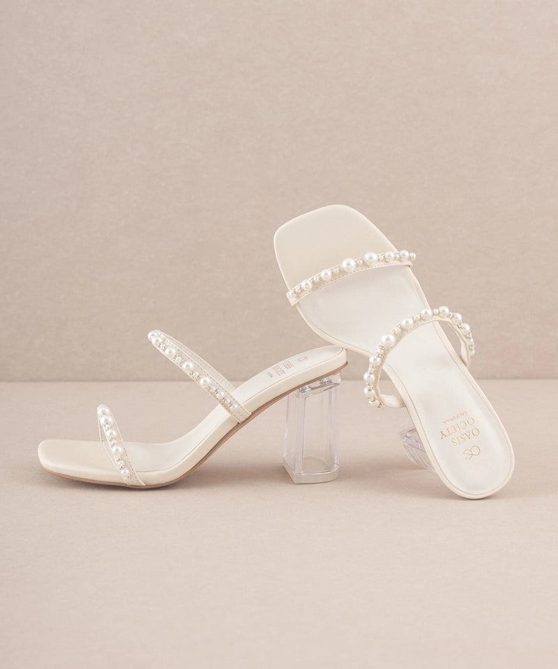 Mae Pearl Strap Heel