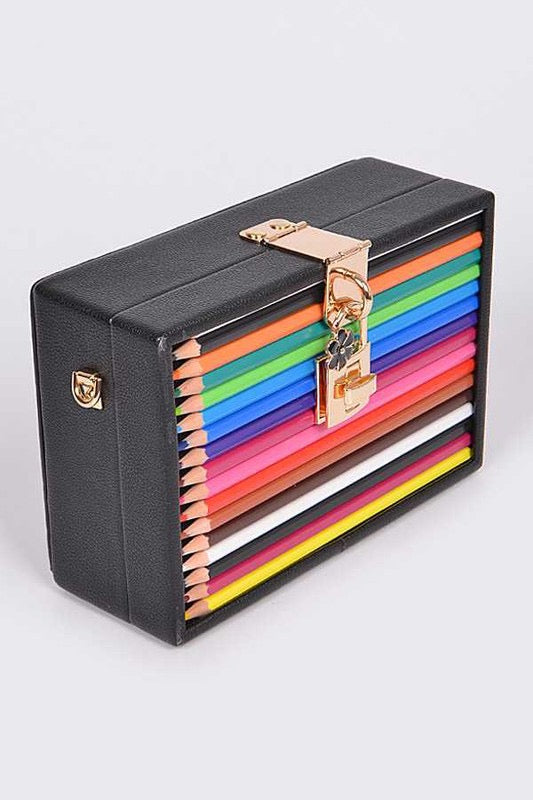 Color Pencil Box Clutch