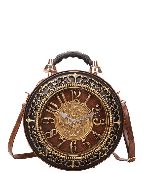 Vintage Industrial Clock Purse