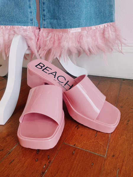 Off To The Beach Platforms - pink